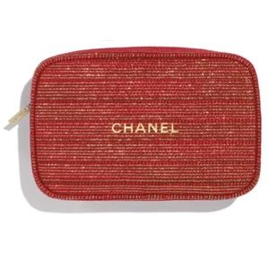 Chanel Holiday Makeup Bag Pouch NO CHAIN